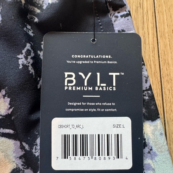 Bylt Custom Basics Men's Blue Tie-Dye Swim Shorts - Picture 3 of 8